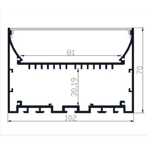 Suspended DIY Office Pendant Aluminium Housing Led Linear